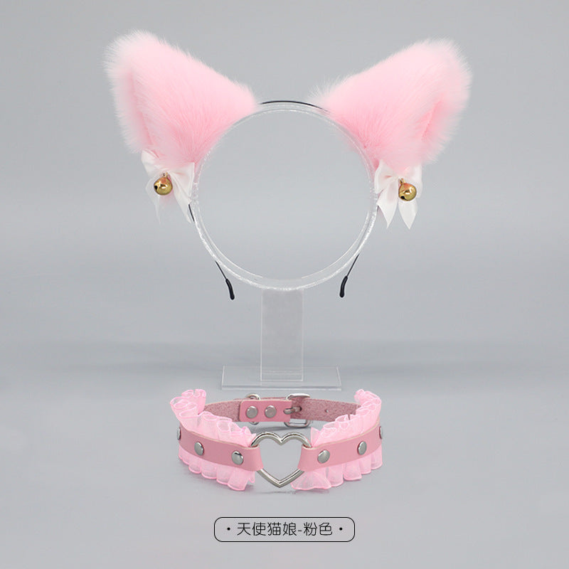 Fox Ear Headband and Choker set