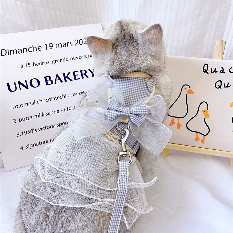 Pet Tulle Dress with Bow