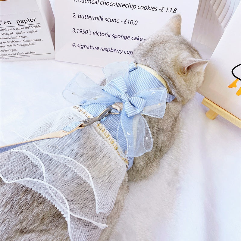 Pet Tulle Dress with Bow