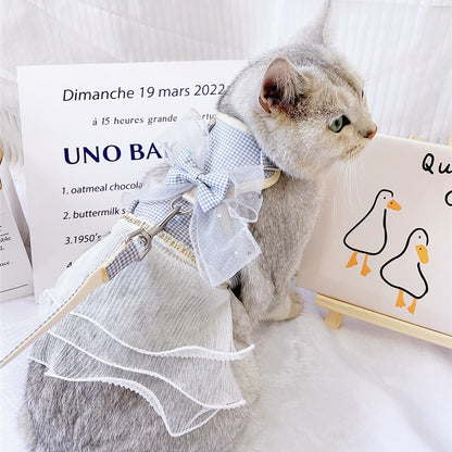 Pet Tulle Dress with Bow